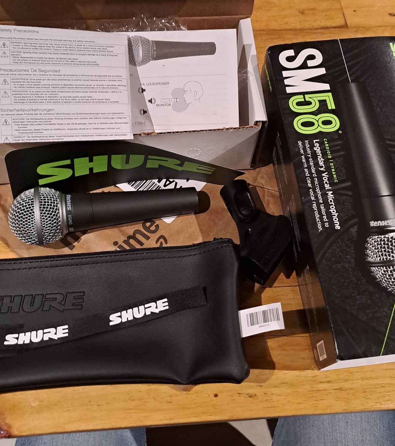 Shure SM58 Pro XLR Dynamic Vocal Microphone | Cardioid dynamic vocal mic for studio and live performance, podcasting and recording; industry-standard sound customer photo 2
