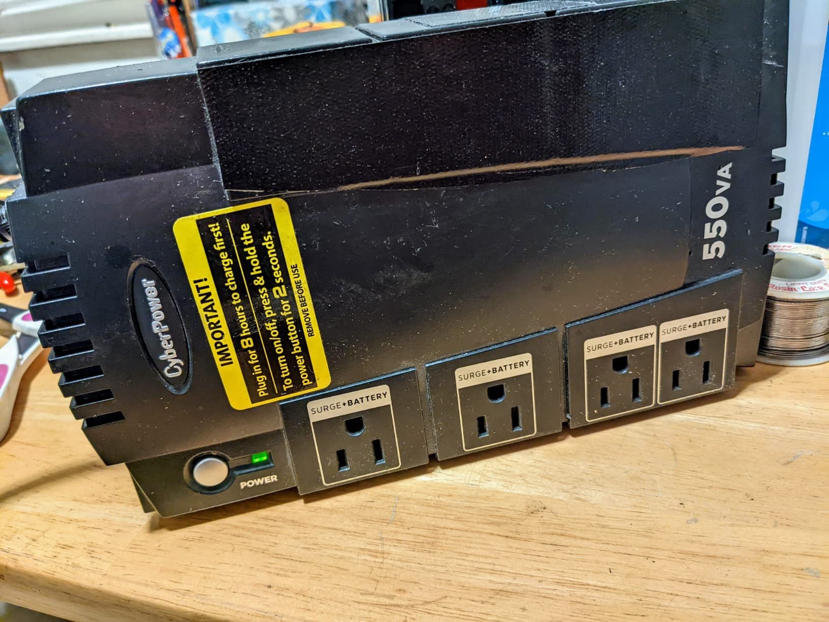 CyberPower CP550SLG Standby UPS Battery Backup and Surge Protector customer photo 2