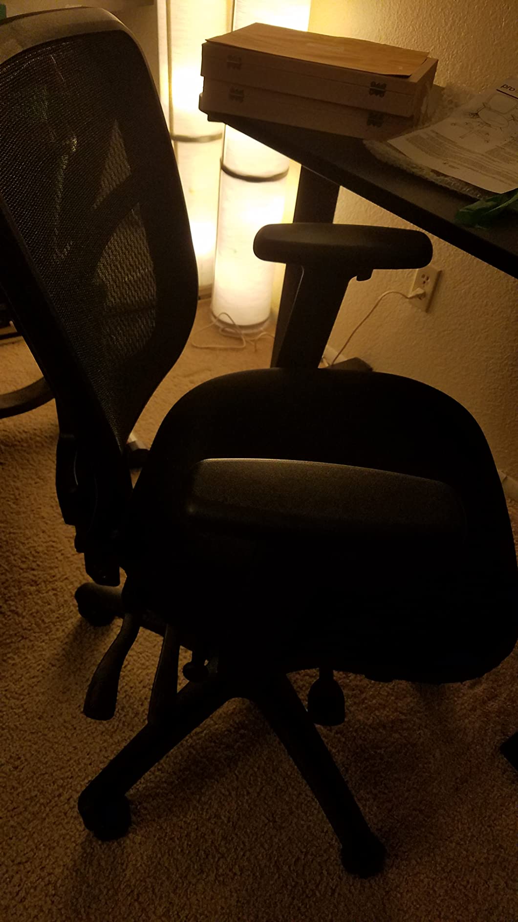Office Star ProGrid Breathable Mesh Manager's Office Chair with Adjustable Seat Height, Multi-Function Tilt Control and Seat Slider, Mid Back, Coal FreeFlex Fabric customer photo 1