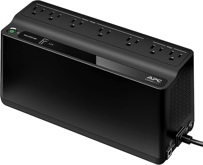 APC UPS 650VA/390W Battery Backup & Surge Protector for PC, NAS | BE650G1 | UPS battery backup for Office Electronics. Surge protection (+RJ45 e-net), 29-min runtime, ENERGY STAR cert. 3-yr warranty customer photo 2