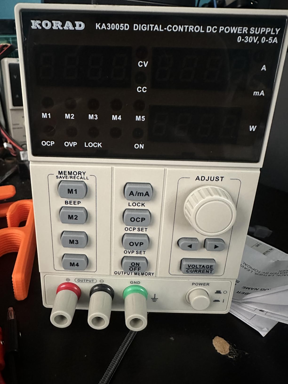KORAD KA3005D - Precision Variable Adjustable 30V, 5A DC Linear Power Supply Digital Regulated Lab Grade customer photo 1