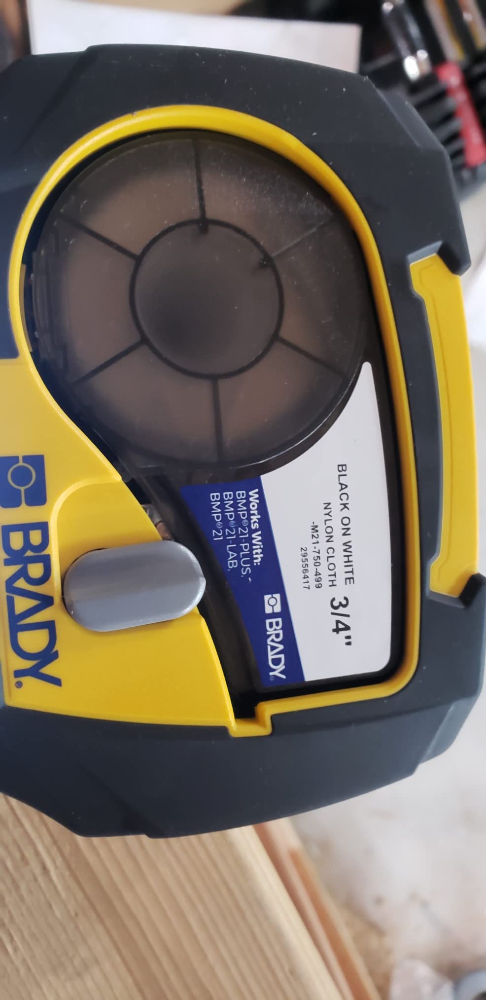 Brady Handheld Color Label Printer with Keyboard, Multi Line Print, 6 to 40, 6 Font Sizes, 203 Dpi - Yellow Black, 9.5 x 4.5 x 2.5, Tape Cartridge Included, 2 Year Warranty, Alphanumeric Thermal customer photo 1