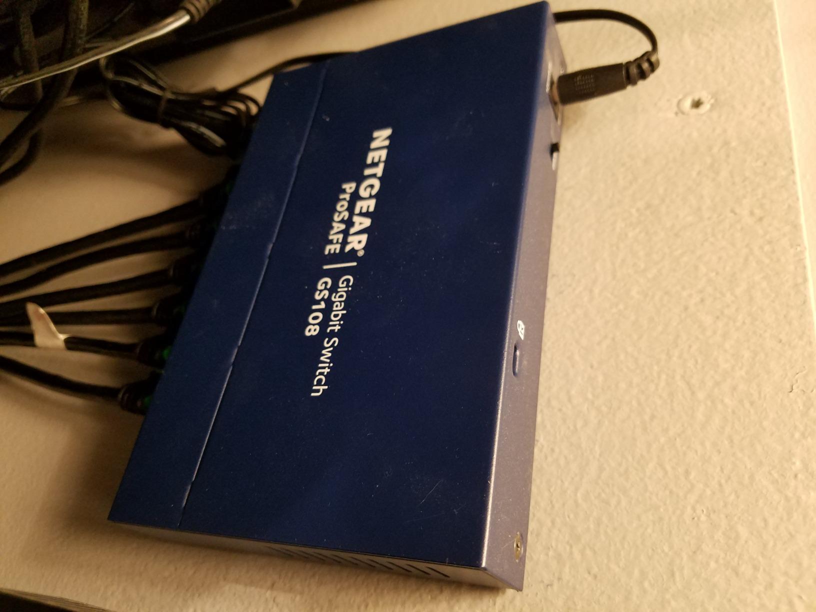 NETGEAR 8-Port Gigabit Ethernet Unmanaged Network Switch (GS108) | Desktop or Wall Mount customer photo 2