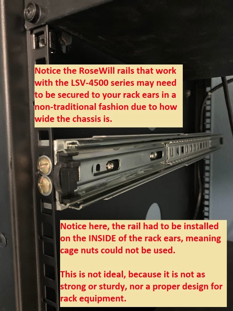 Rosewill 4U Server Chassis Rackmount Case | 15 3.5