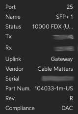Cable Matters 10Gbps DAC Twinax SFP+ Cable, 1m/3.3ft | 10GBASE-CU, Passive Direct Attach Copper, Compatible with Cisco, Ubiquiti, Huawei, Netgear, Supermicro Devices customer photo 1