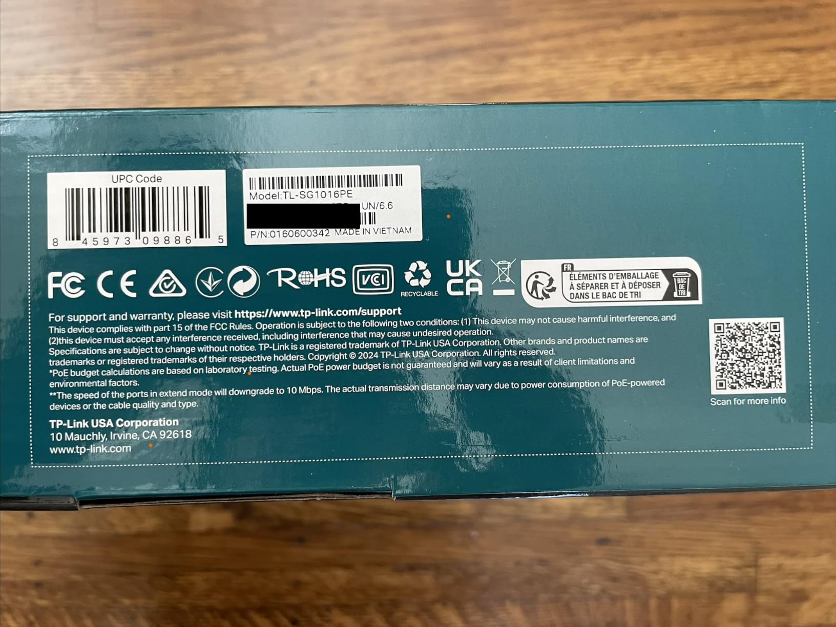 TP-Link TL-SG1016PE | 16 Port Gigabit PoE Switch | Easy Smart Managed | 8 PoE+ Ports @150W | Plug & Play | Sturdy Metal w/ Shielded Ports | QoS, Vlan, IGMP & LAG, Free Expert Help customer photo 1