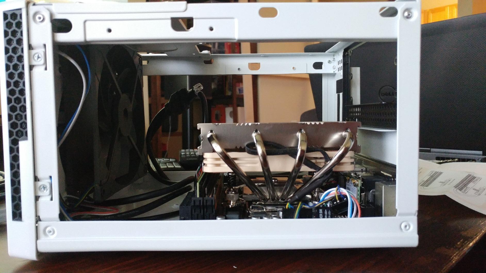 Noctua NH-L12S, Quiet High-Performance Low-Profile CPU Cooler | 70mm Height, ITX SFF Low-Noise Cooling, 4 Heatpipes, For Intel & AMD, 120mm Slim Fan, Rich Accessory Kit customer photo 1