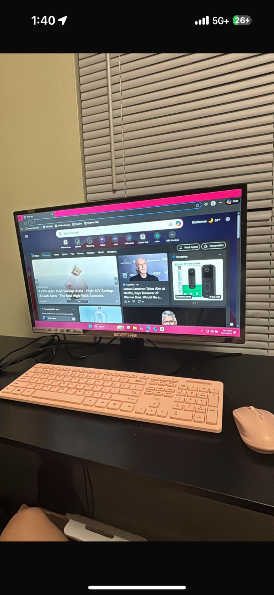 Sceptre 24-inch Prime Monitor Thin 1080p LED Monitor 99% sRGB 2x HDMI VGA Build-in Speakers, Machine Black (E248W-19203R 2025 Series) customer photo 2