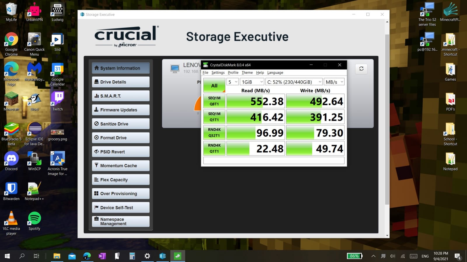 Crucial MX500 500GB 3D NAND SATA 2.5 Inch Internal SSD customer photo 2