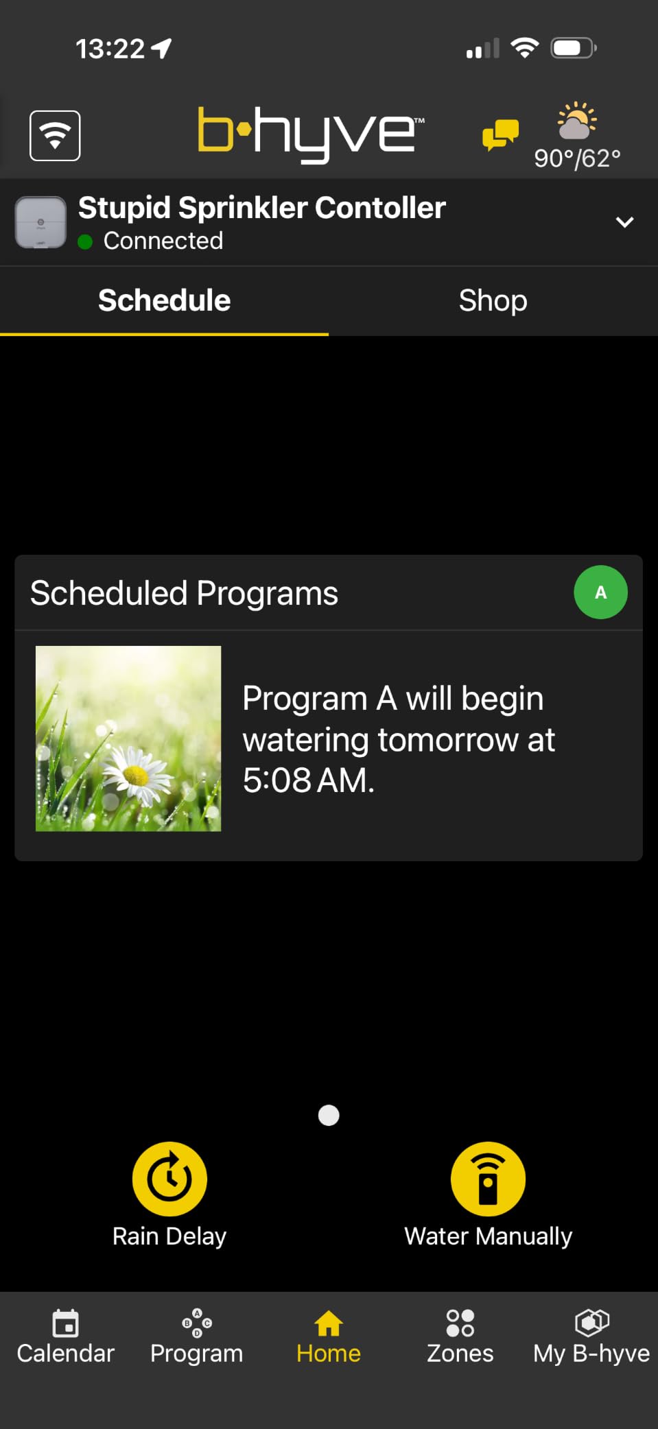 Orbit B-hyve Indoor Smart Sprinkler Controller - 8-Zone - WiFi Irrigation Controller with Weather Adjustment customer photo 2