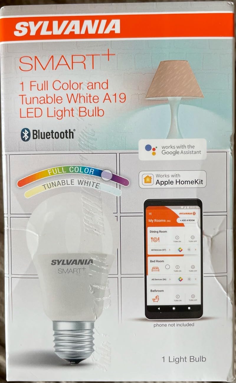 Sylvania Smart Zigbee Full Color A19 LED Bulb for SmartThings Echo Plus, 10.5W, Hub Needed for Amazon Alexa and Google Assistant - 4 Count (Pack of 1) customer photo 1