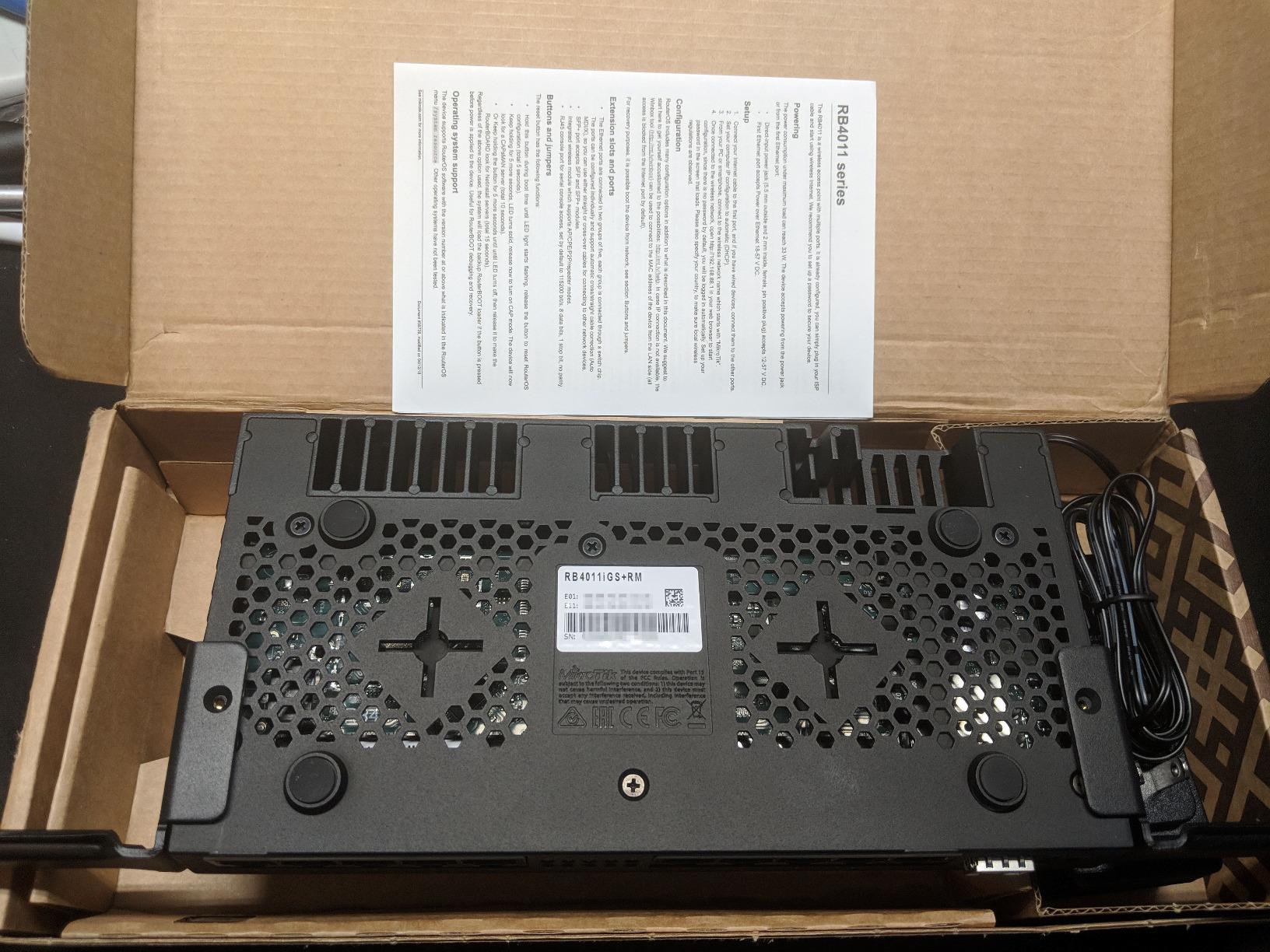 MikroTik RB4011 Ethernet 10-Port Gigabit Router (RB4011iGS+RM) customer photo 2