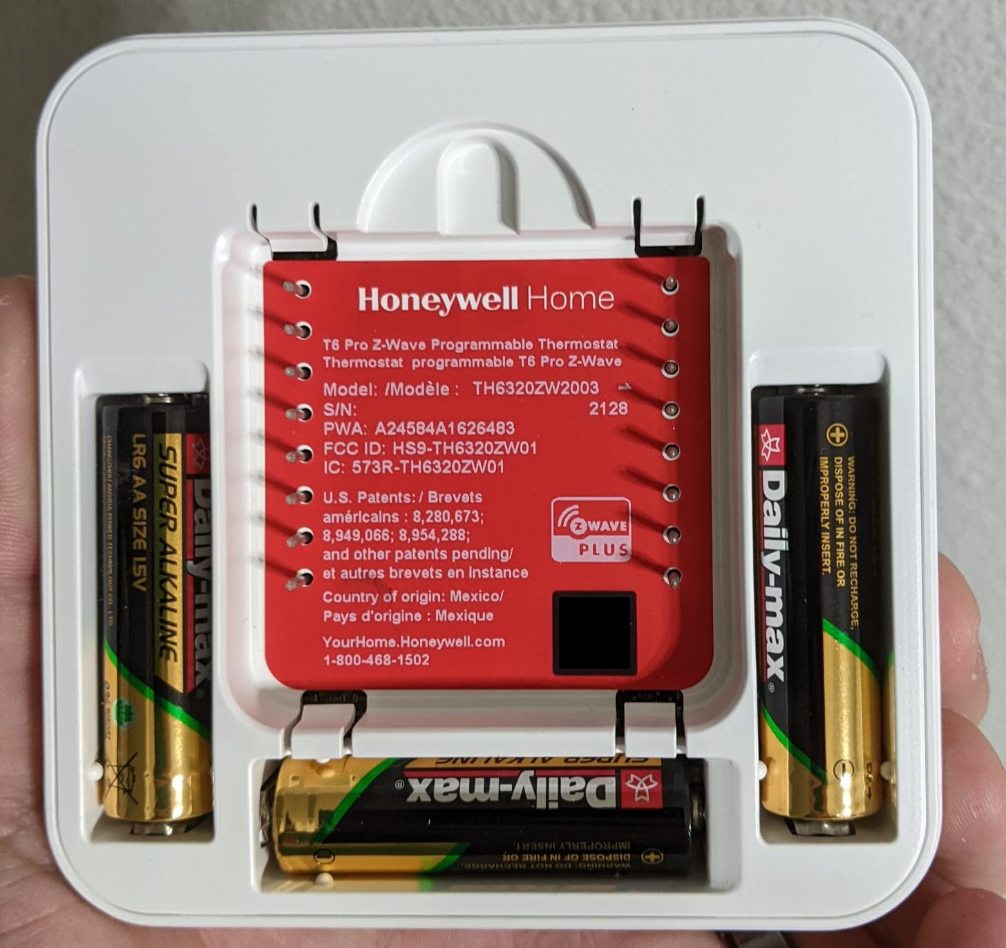 Honeywell TH6320ZW2003 T6 Pro Series Z-Wave Stat Thermostat, Smart Home customer photo 1