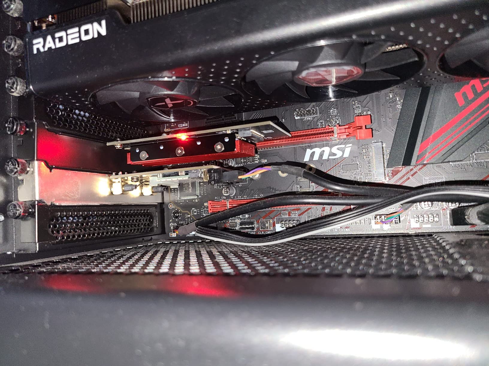 M.2 NVME to PCIe 4.0 x4 Adapter with Aluminum Heatsink Solution | M.2 NVMe SSD to PCIe X16/X8/X4 Adapter Card with Aluminum Heatsink, Easy Install, Supports 2230/2242/2260/2280 customer photo 1