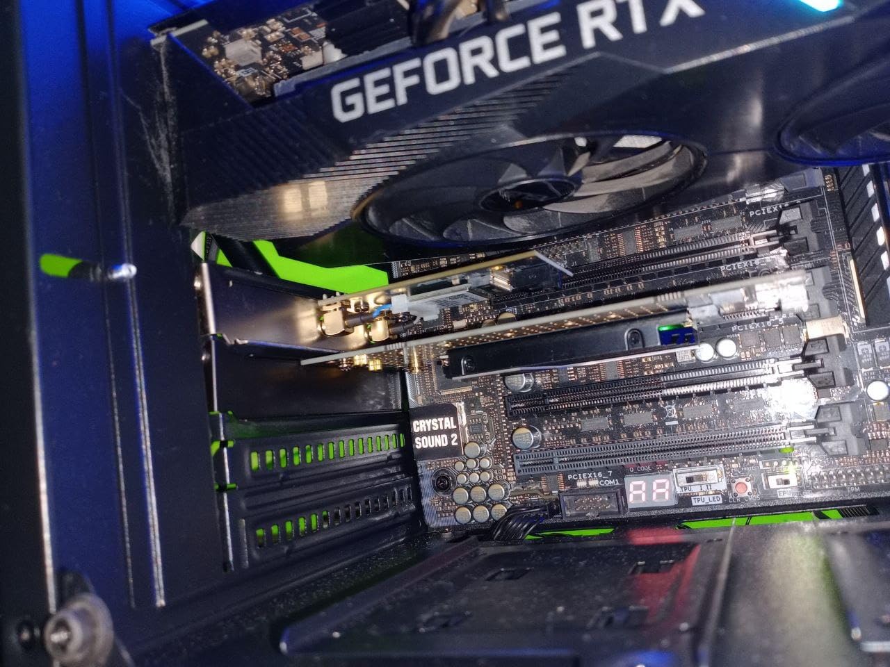 Dual M.2 PCIE Adapter for SATA or PCIE NVMe SSD with Heat Sink Solution | M.2 SSD NVME (m Key) and SATA (b Key) 22110 2280 2260 2242 2230 to PCI-e x 4 Host Controller Expansion Card customer photo 1