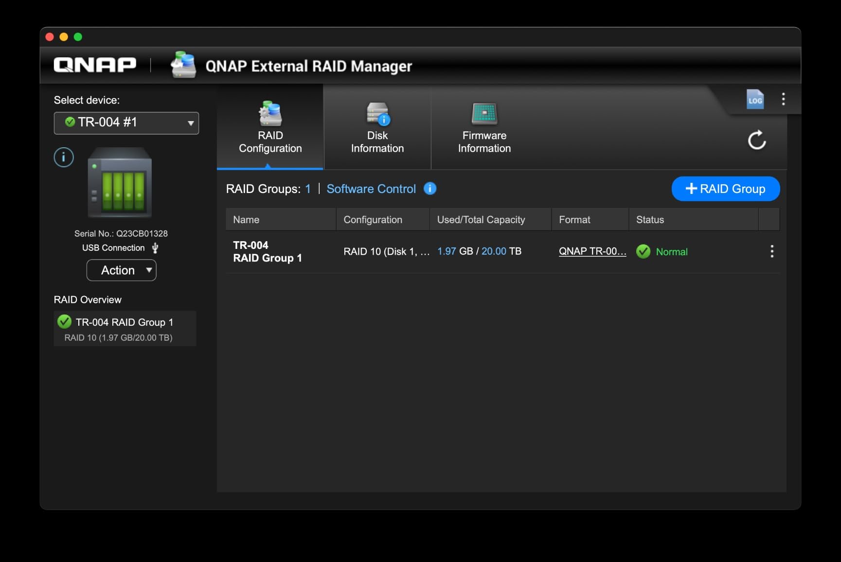 QNAP TR-004 4 Bay USB Type-C Direct Attached Storage (DAS) with hardware RAID (Diskless) | Hardware RAID for Mac and PC customer photo 2