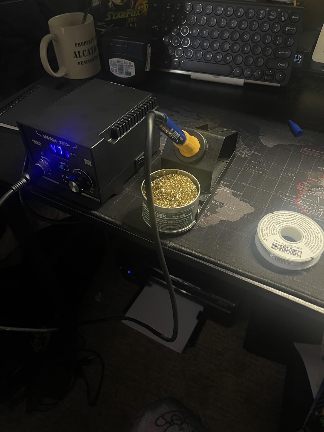 YIHUA 939D+ Digital Soldering Station, 75W Equivalent with Precision Heat Control (392°F to 896°F) and Built-in Transformer. ESD Safe, Lead Free with °C/°F display (Black) customer photo 2