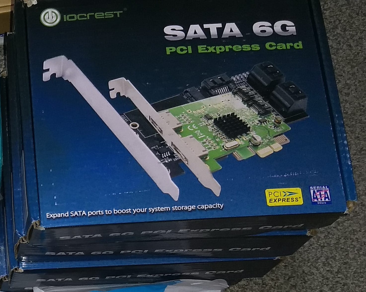 Internal 5 Port Non-Raid SATA III 6GB/S Pci-E X4 Controller Card for Desktop PC Support SSD and HDD with Low Profile Bracket. JMB585 Chipset SI-PEX40139 customer photo 2