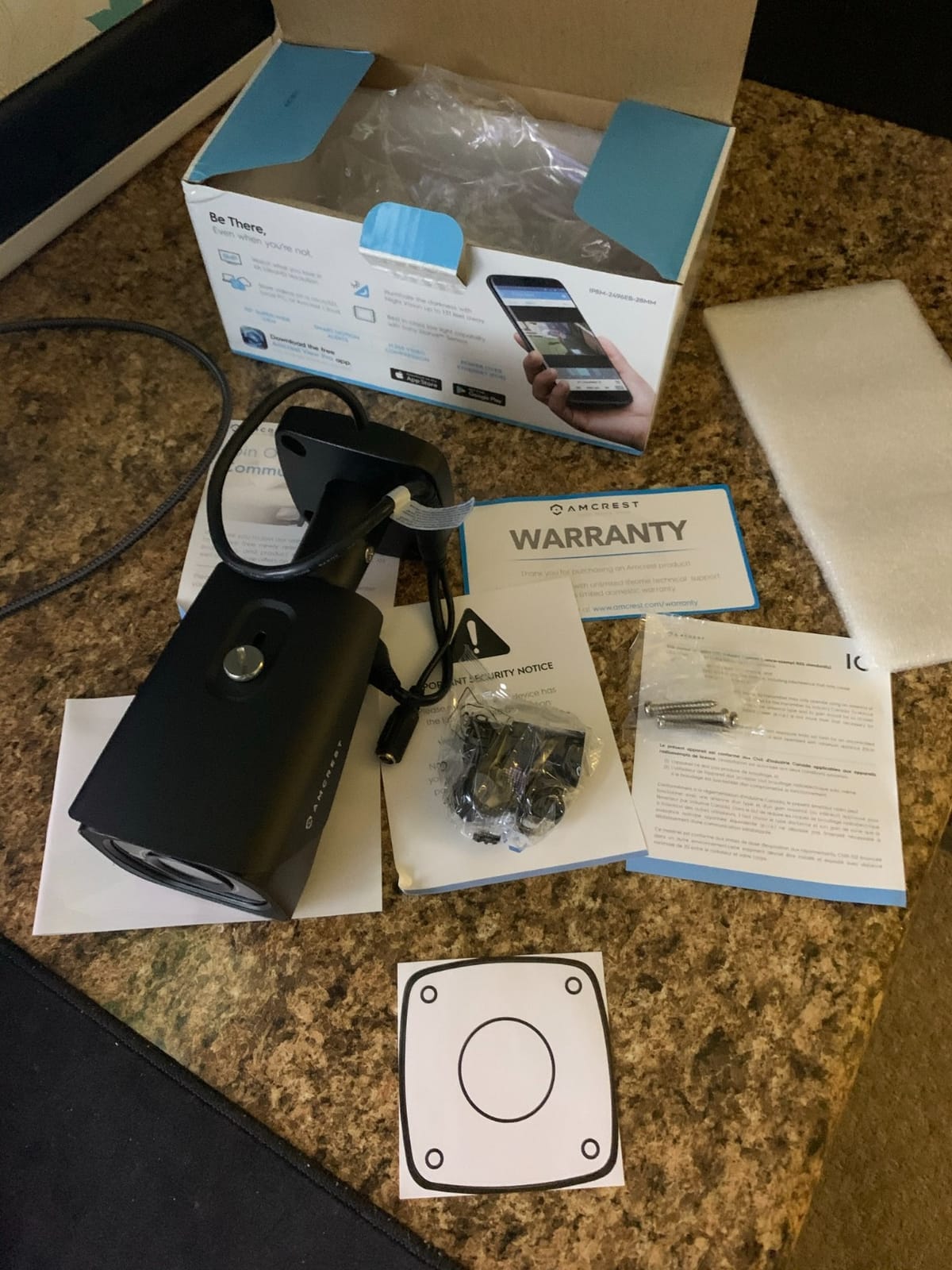 Amcrest 4K (8MP) IP POE Camera, UltraHD Outdoor Bullet, 3840x2160, 98ft NightVision, 125° FOV, IP67, MicroSD (256GB), Human & Vehicle Detection, Tripwire & Intrusion, (IP8M-2496EW-AI-V3) customer photo 2