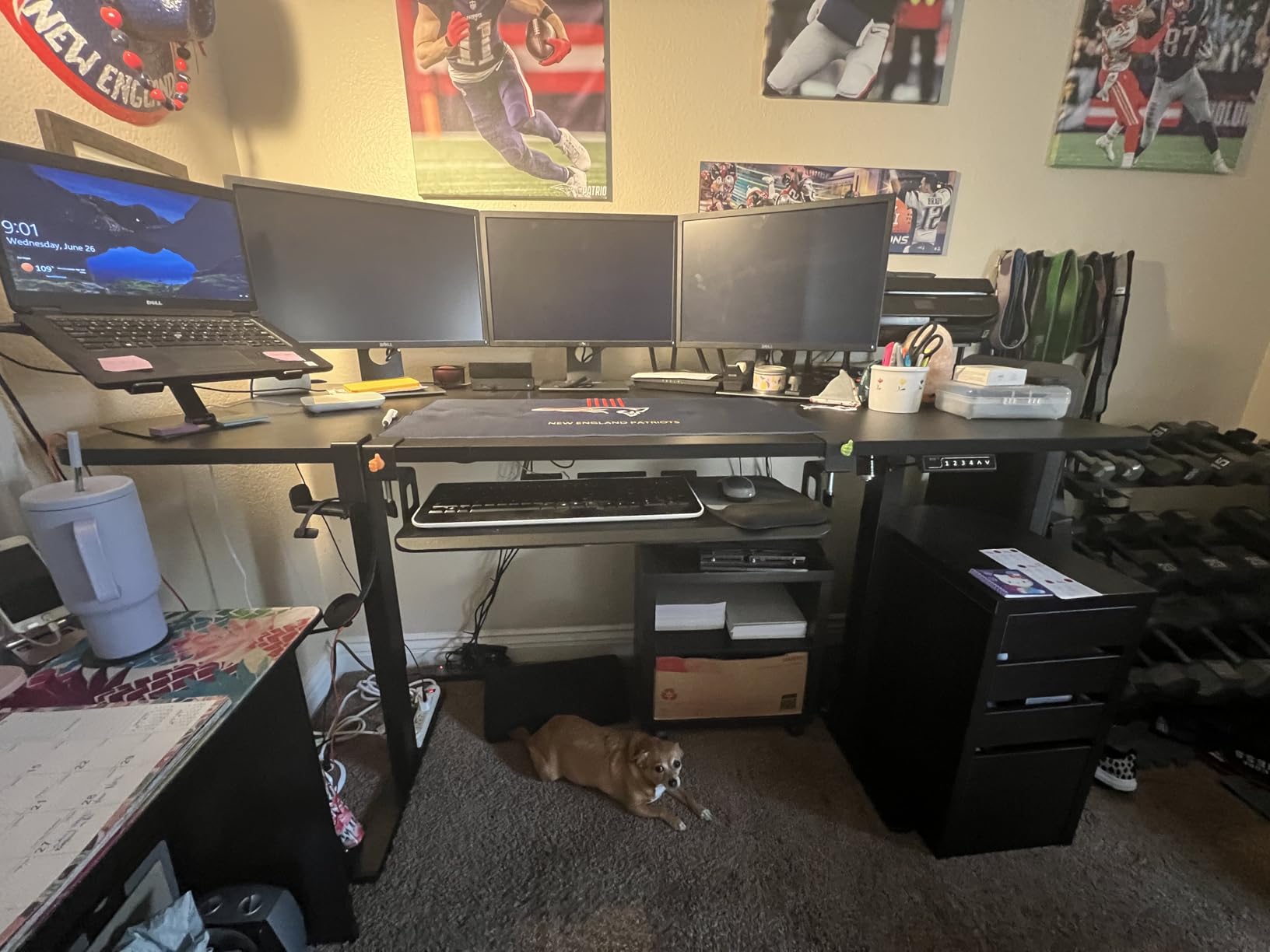 VIVO Black 60 x 24 in Standing Desk, Electric Height Adjustable, Memory Presets, DESK-KIT-1B6B customer photo 1