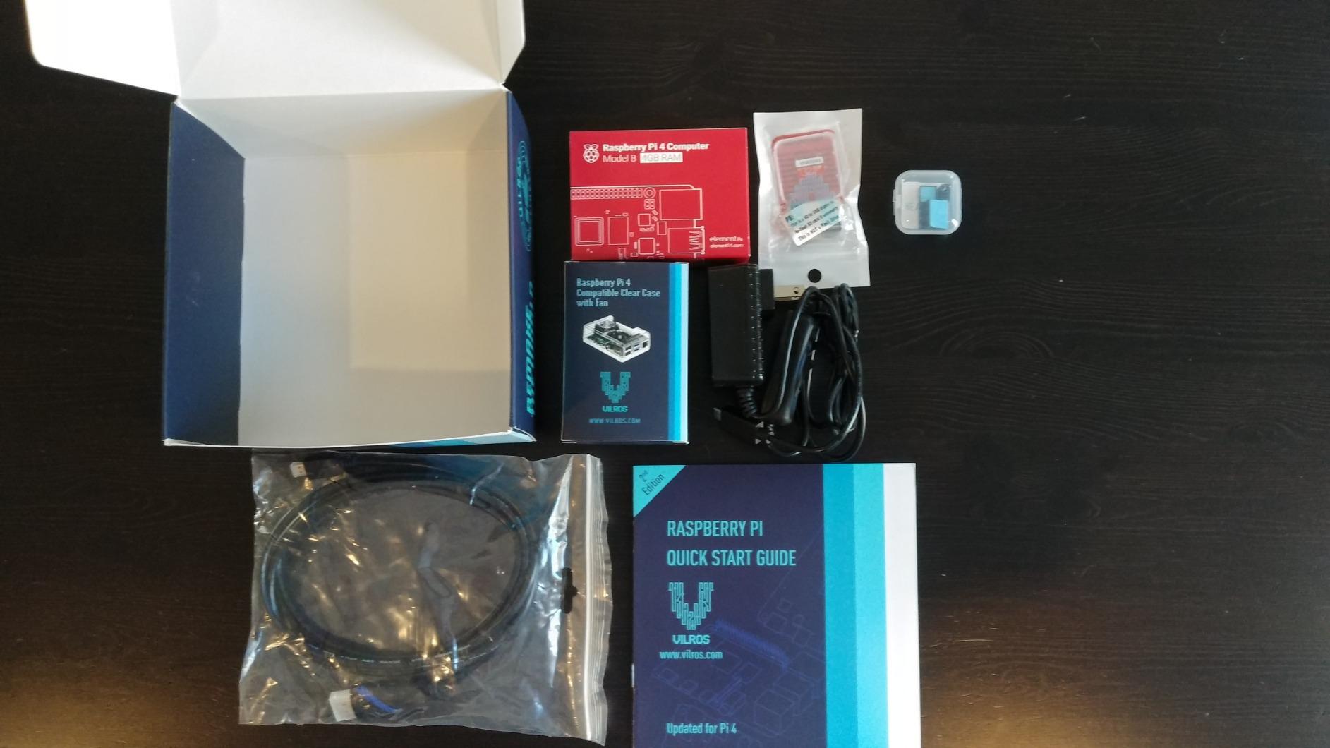 Vilros Raspberry Pi 4 Complete Starter Kit- Includes Raspberry Pi 4 Board, Fan Cooled Case, 64GB Preloaded Micro SD Card and More (4GB, Clear Transparent Case) customer photo 1