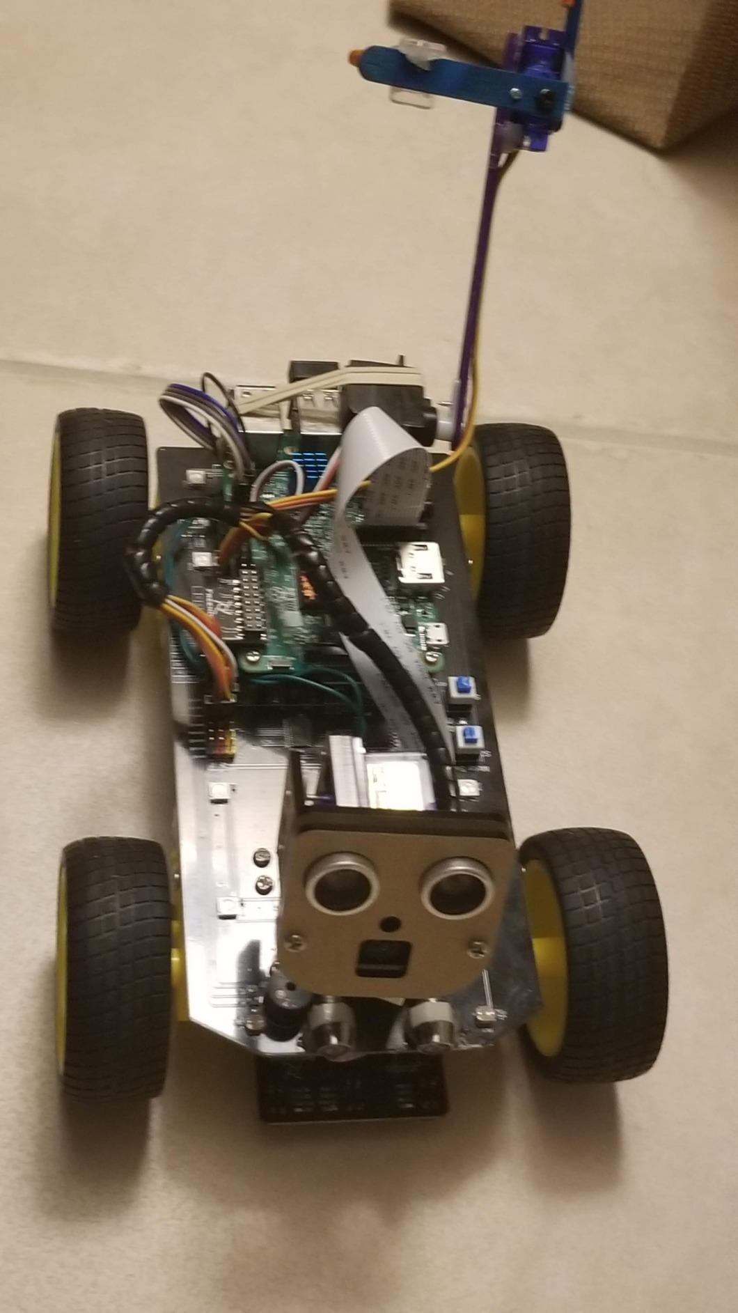 4WD Smart Car Kit for Raspberry Pi 5 4 B 3 B+ Zero 2 W, Face Tracking, Line Tracking, Light Tracing, Obstacle Avoidance, App Control, Camera, Servo (Raspberry Pi NOT Included) customer photo 2