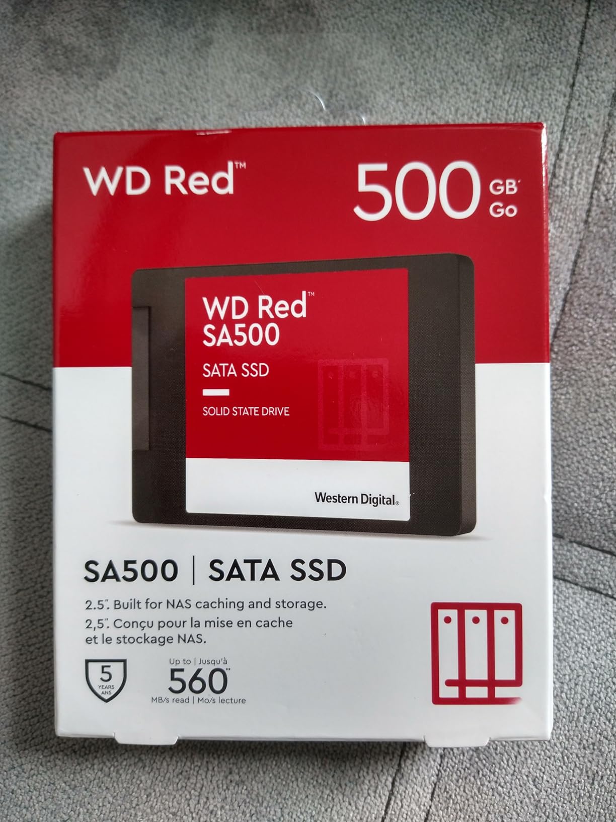 Western Digital 1TB WD Red SA500 NAS 3D NAND Internal SSD - SATA III 6 Gb/s, 2.5