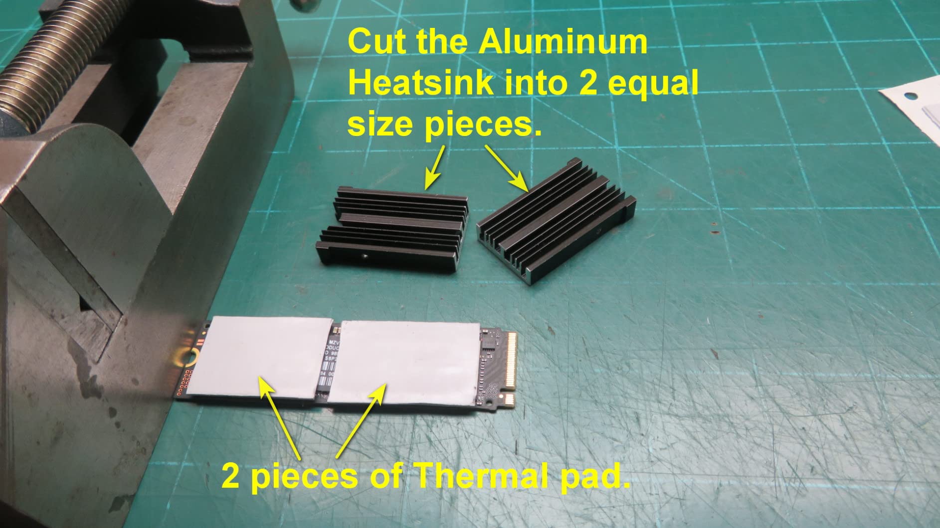 M.2 Heatsink SSD Cooler for PS5 PCIE NVME or SATA m2 2280 SSD Cooling (Black 2 Pieces) customer photo 1