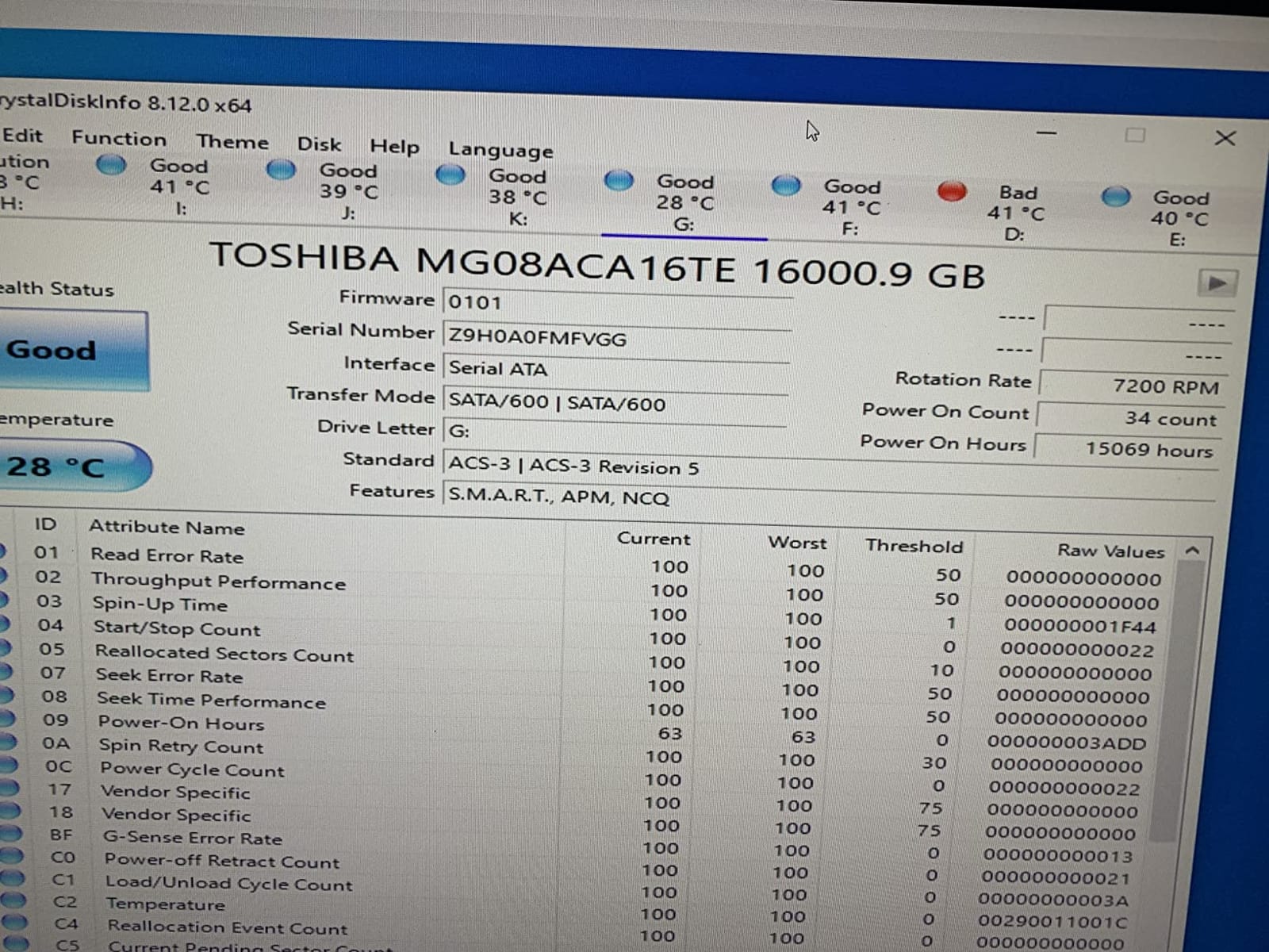 Toshiba Enterprise MG Series 16TB SATA 3.5
