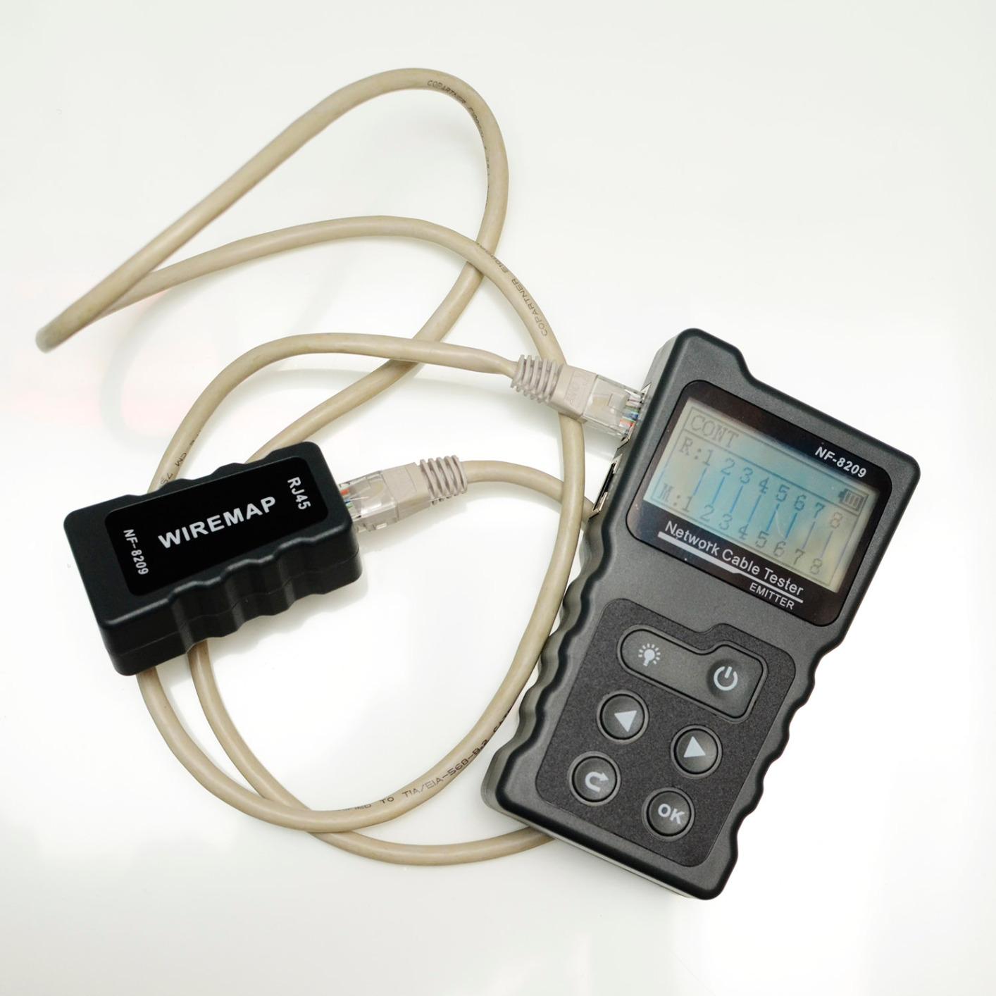 NOYAFA NF-8209 Network Cable Tester, Ethernet Cable Wire Tester with POE & NCV for CAT5/CAT6 Wire Tracer, Length Test, RJ45 Network Tester Kit customer photo 2