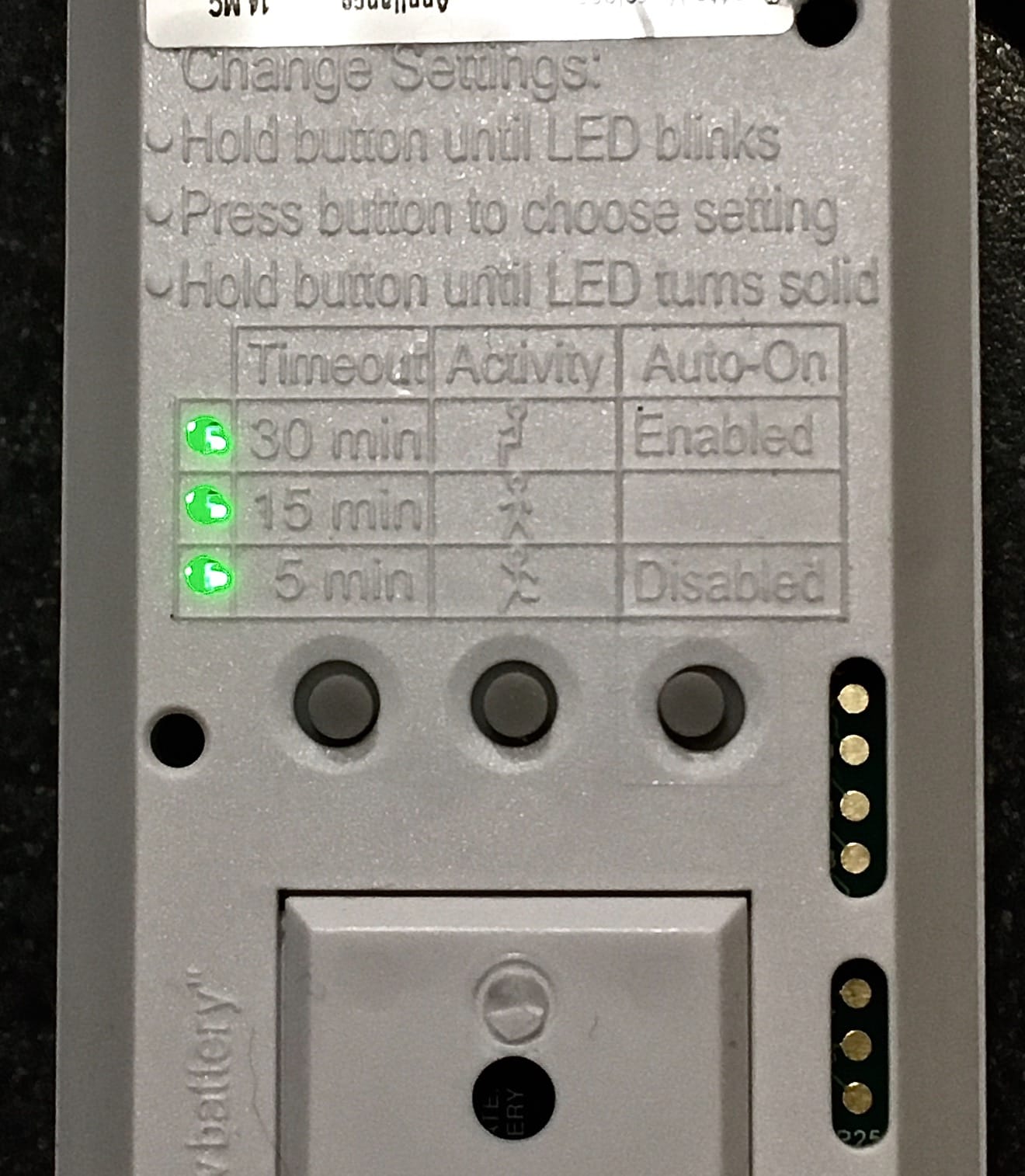Lutron Caseta Smart Lighting Auto On/Off Wireless Occupancy Motion Sensor | Motion Sensor for dimmers, switches, and fan controls, for bathrooms, hallway, garage, no wires required, PD-OSENS-WH, White customer photo 2