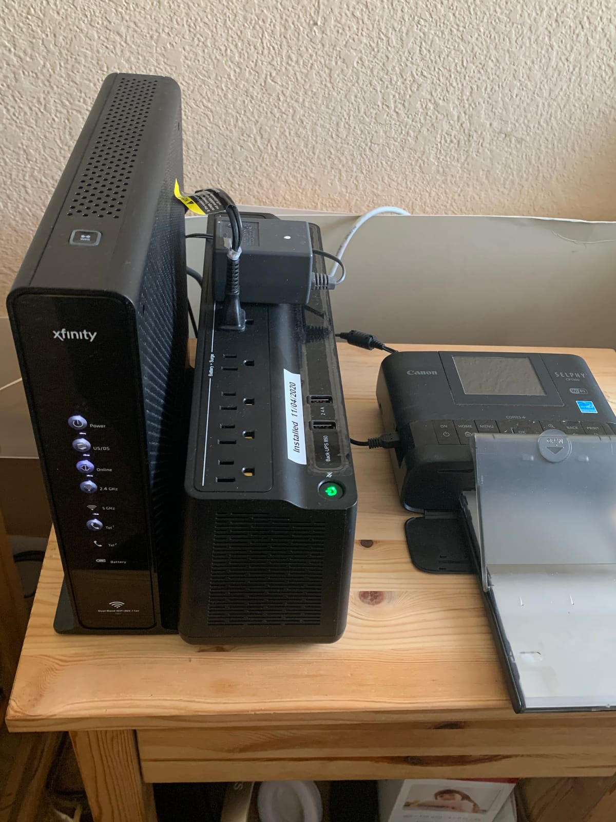 APC UPS 850VA/450W UPS Battery Backup & Surge Protector for PC, Router, NAS | Back-UPS UPS battery backup for home office electronics - 35-min runtime, surge protection, dual USB-A charging port customer photo 1