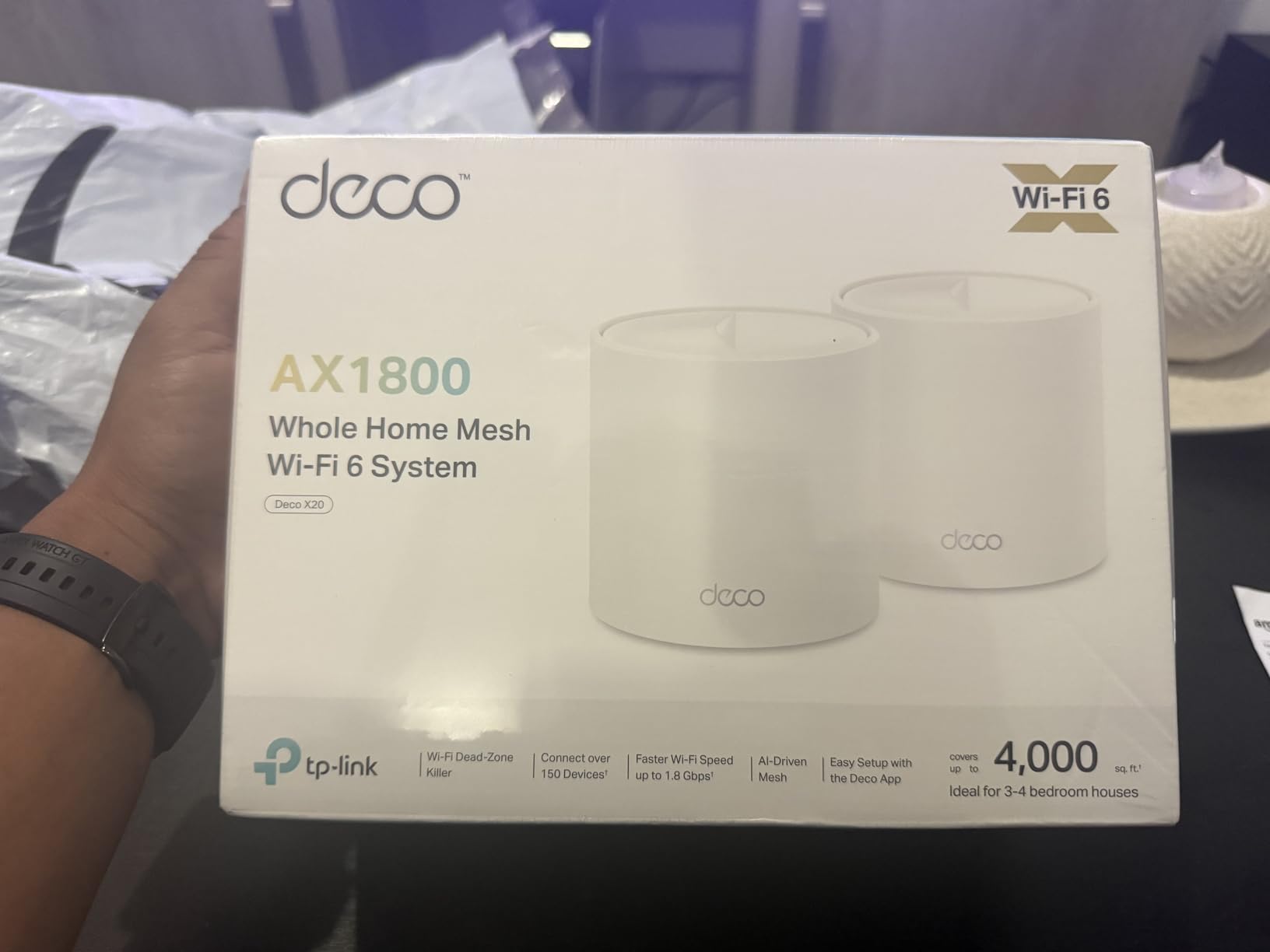TP-Link Deco WiFi 6 Mesh System (Deco X20) - Covers up to 5800 Sq.Ft, 3-Pack customer photo 1