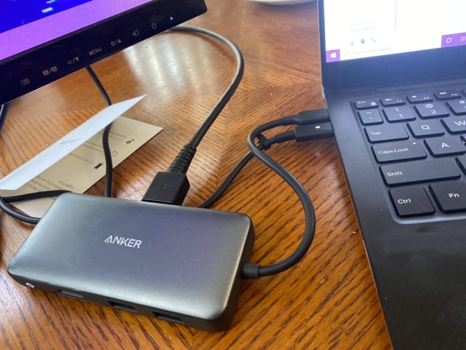 Anker Laptop Docking Station Dual Monitor, 8-in-1 USB C Hub with 4K HDMI | Dual HDMI USB C Dock, 1Gbps Ethernet, 85W Max PD, SD/TF Card Reader, for USB C Laptops, XPS and More (Charger Not Included) customer photo 1