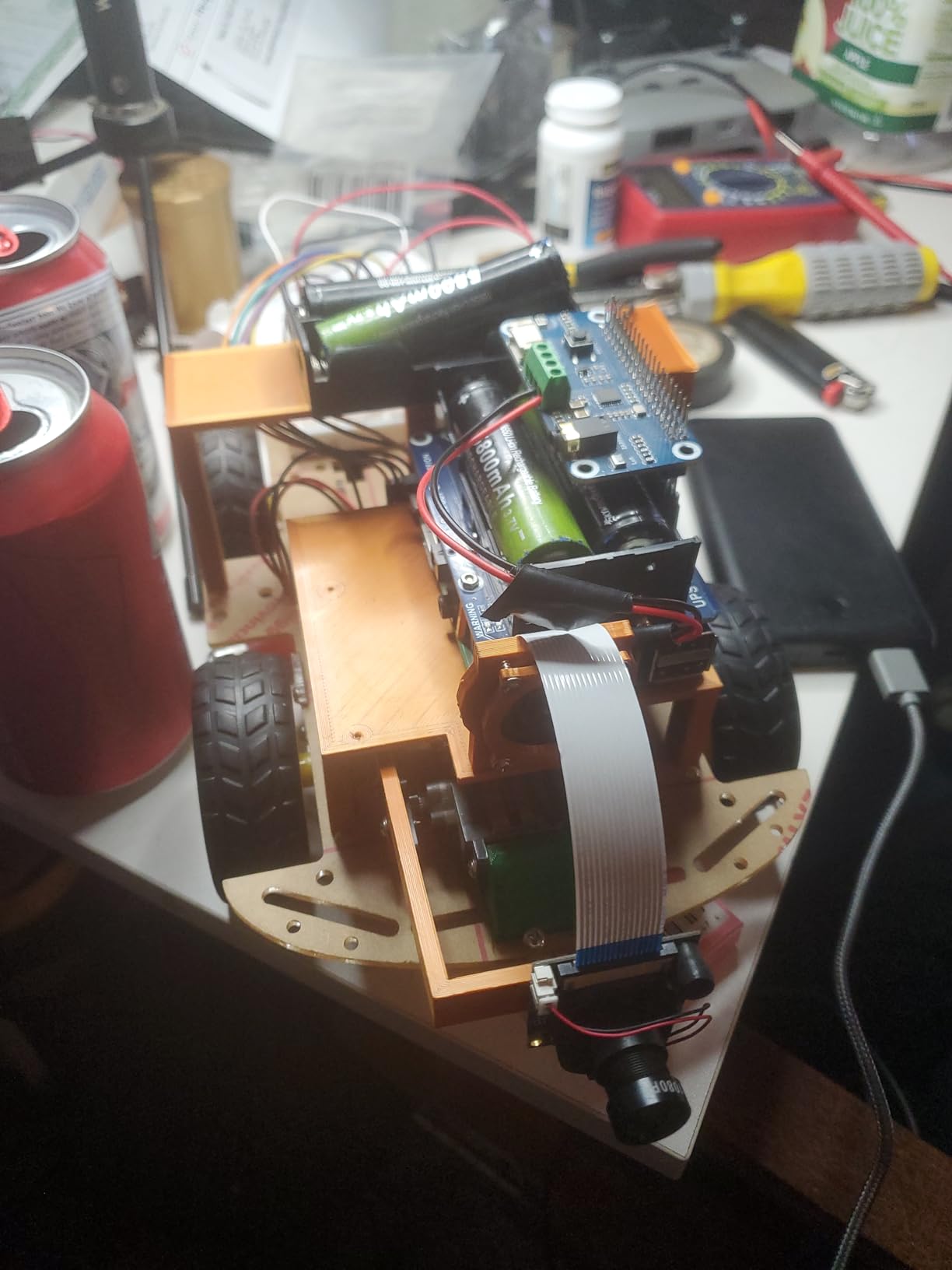 Waveshare UPS HAT Compatible with Raspberry Pi 5V Uninterruptible Power Supply Multi Battery Protection Circuits Charge and Power Output at The Same Time customer photo 1
