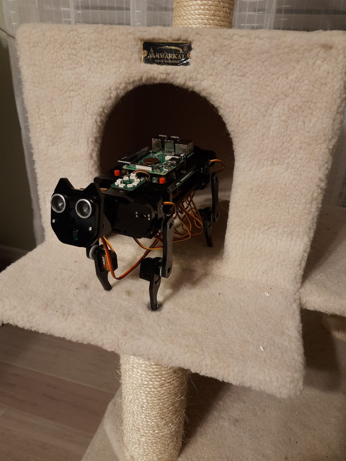 Robot Dog Kit for Raspberry Pi 5 4 B 3 B+ Zero 2 W, Walking, Self Balancing, Face Recognition, Ball Tracing, Ultrasonic Ranging, App Control, Camera, Servo (Raspberry Pi NOT Included) customer photo 2