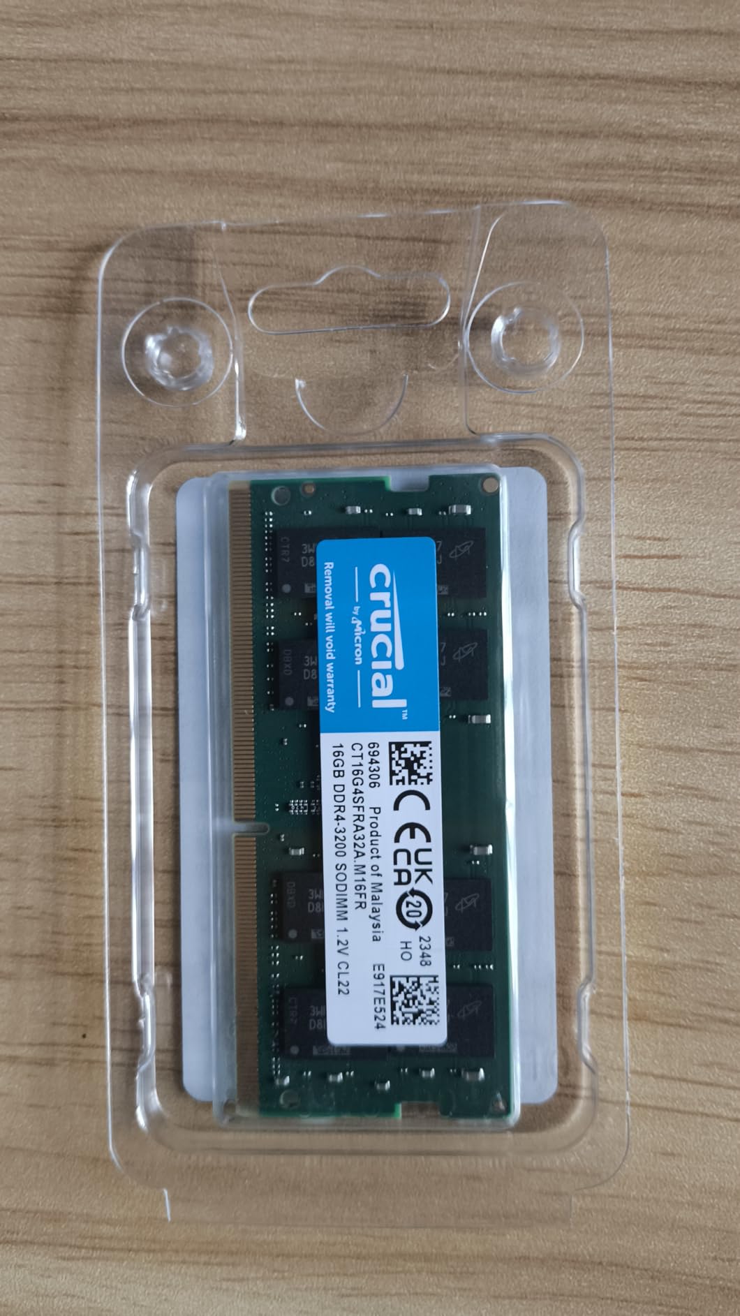 Crucial 16GB DDR4 RAM, 3200MHz CL22 (or 2933MHz or 2666MHz) Laptop Memory, SODIMM 260-Pin, Compatible with 13th Gen Intel Core and AMD Ryzen 7000 - CT16G4SFRA32A customer photo 1