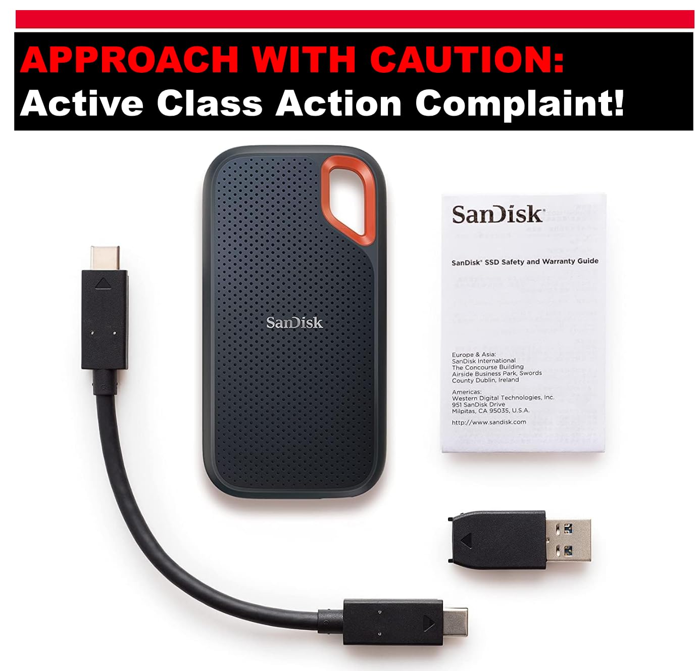 SANDISK 2TB Extreme Portable SSD (Old Model) - Up to 1050MB/s, USB-C, USB 3.2 Gen 2, IP65 Water and Dust Resistance, Updated Firmware - External Solid State Drive - SDSSDE61-2T00-G25 customer photo 1