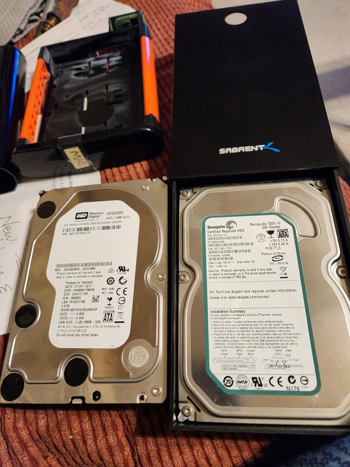 SABRENT USB 3.0 Hard Drive Enclosure, 2.5/3.5in SATA HDD/SSD (EC-KSL3) - Tool-free; UASP; LED indicator; plug & play; 12V adapter incl.; Win/macOS/Linux customer photo 1