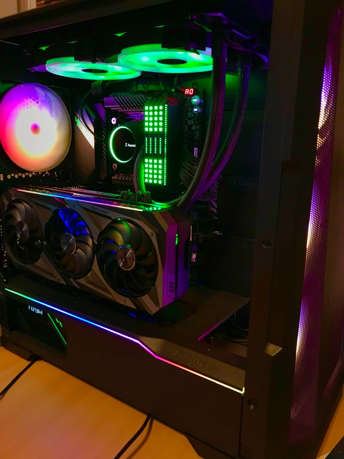 ASUS ROG Strix NVIDIA GeForce RTX 3090 Gaming Graphics Card- PCIe 4.0, 24GB GDDR6X, HDMI 2.1, DisplayPort 1.4a, Axial-tech Fan Design, 2.9-Slot customer photo 2