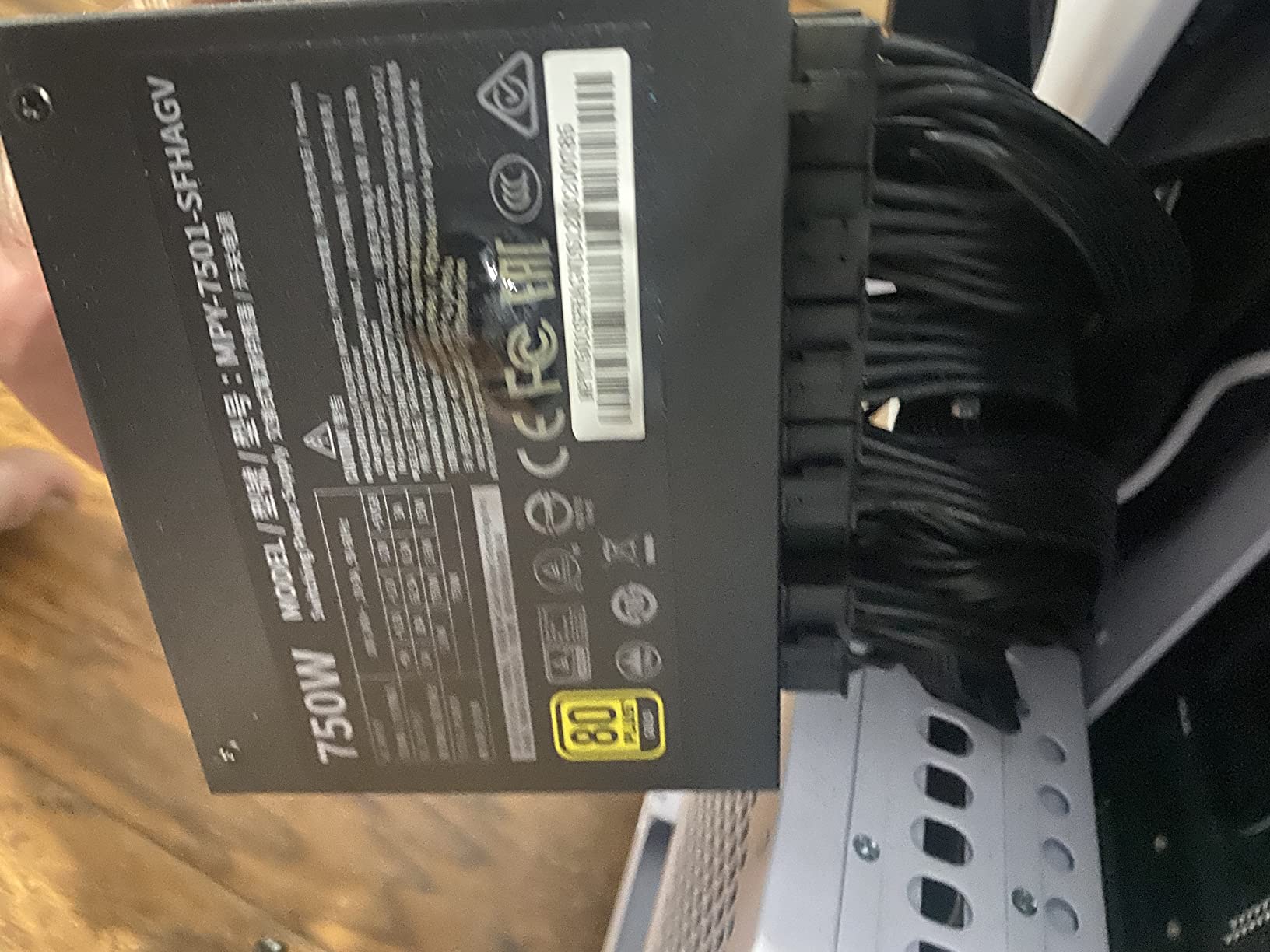 Cooler Master V750 SFX Gold ITX SFF Power Supply, PCIe 5.1 Ready | Certification Cybenetics Gold & Noise A, 80 PLUS Gold, 750W, Mini-ITX & SFF Systems, ATX 3.1, 12V-2x6 Cable, Fully Modular customer photo 2