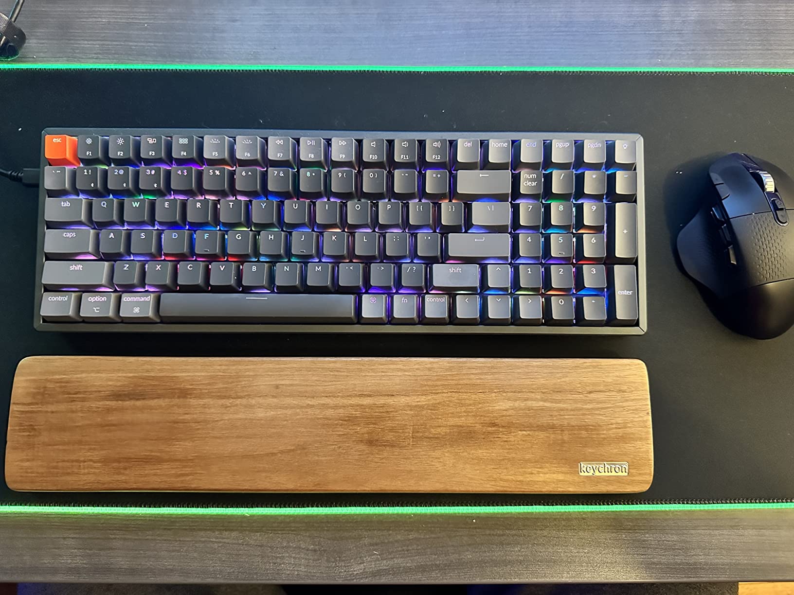 Keychron K4 RGB Hot Swappable Mechanical Keyboard, 96% Layout Bluetooth Wireless/USB Wired Computer Keyboard with Super Brown Switch Aluminum Frame for Mac Windows-Version 2 customer photo 2