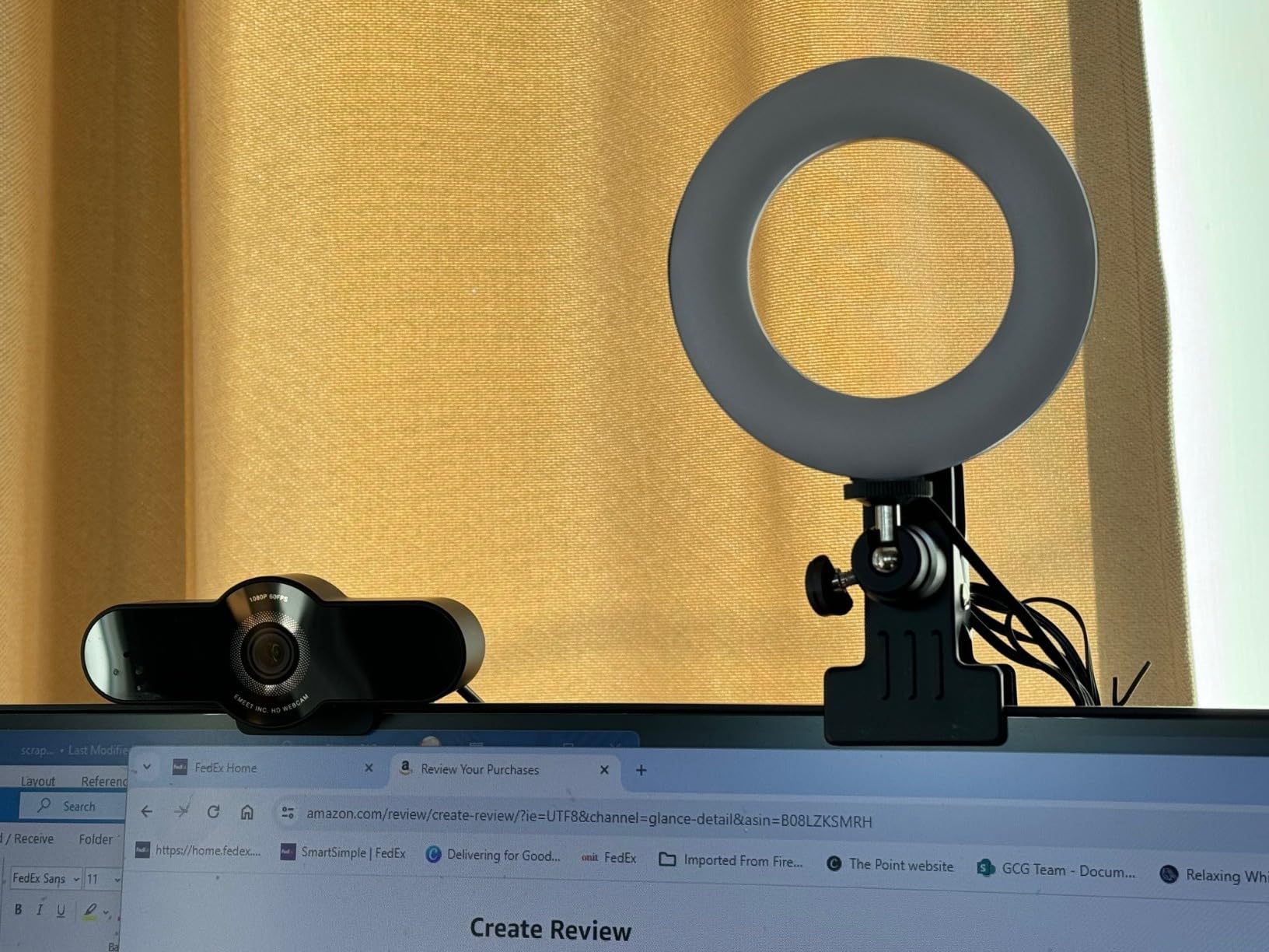 Cyezcor Video Conference Lighting Kit, Ring Light for Monitor Clip On | for Remote Working, Distance Learning, Zoom Calls, Self Broadcasting and Live Streaming, Computer Laptop Video Conferencing customer photo 1