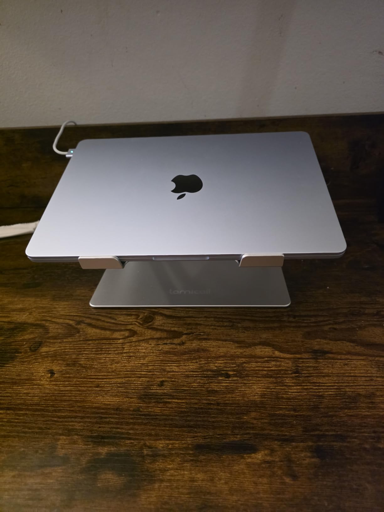 Lamicall Aluminum Laptop Stand for Desk for MacBook Air Pro Neo 10-17.3'' | Adjustable Computer Stand, Ergonomic Laptop Riser, Foldable Portable Notebook Holder fits Dell HP Lenovo Office Home College customer photo 1