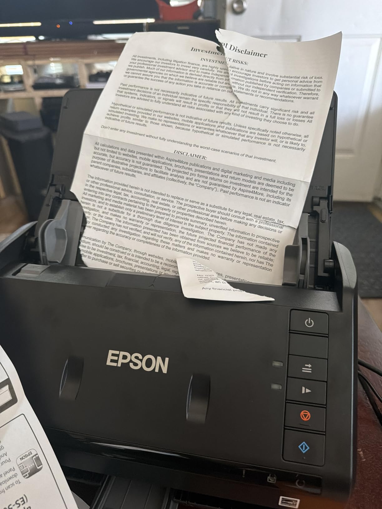 Epson Workforce ES-400 II High-Speed Color Duplex Desktop Document Scanner customer photo 2