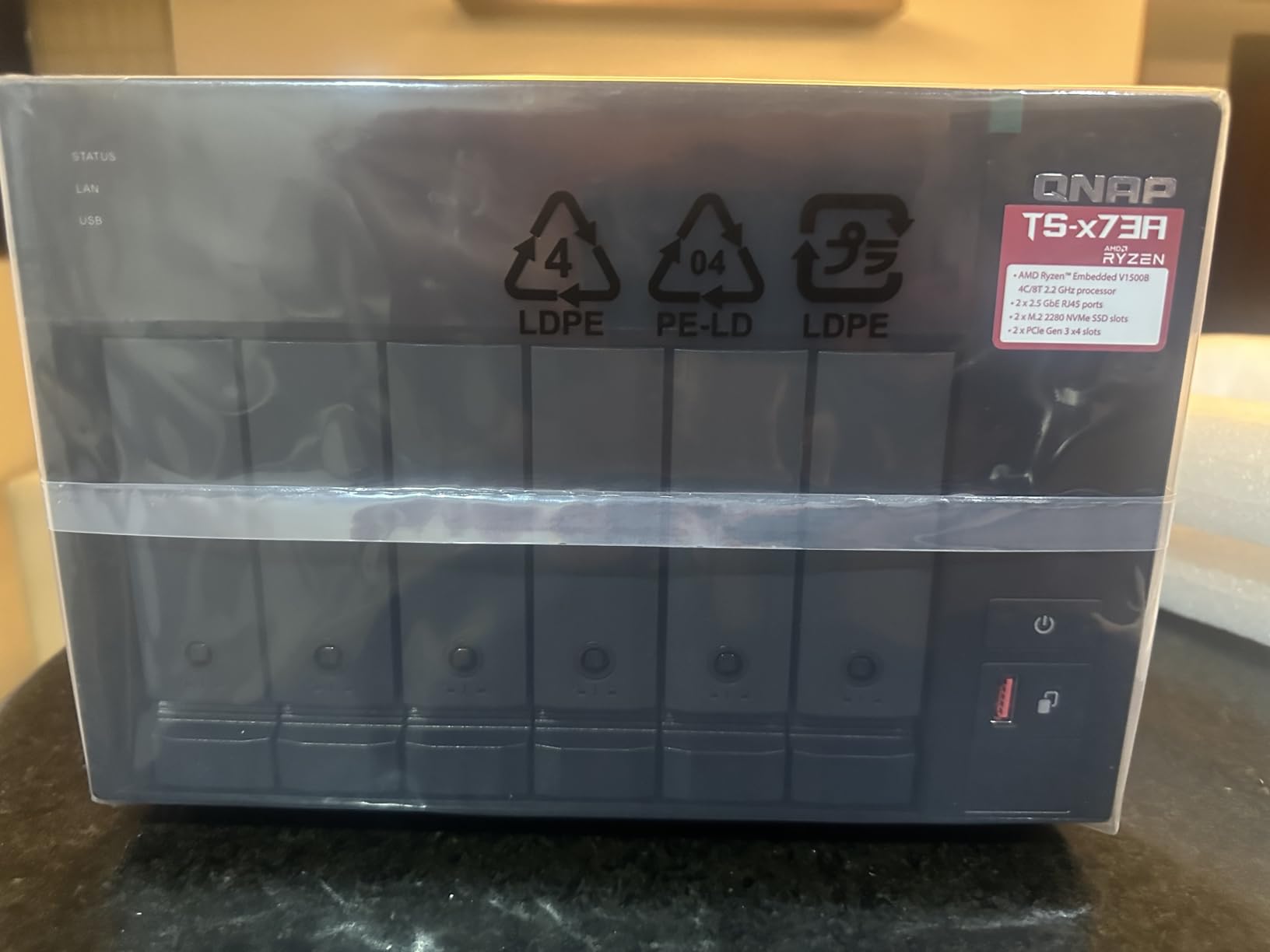 QNAP TS-673A-8G 6 Bay High-Performance NAS with 2 x 2.5GbE Ports and Two PCIe Gen3 Slots customer photo 2