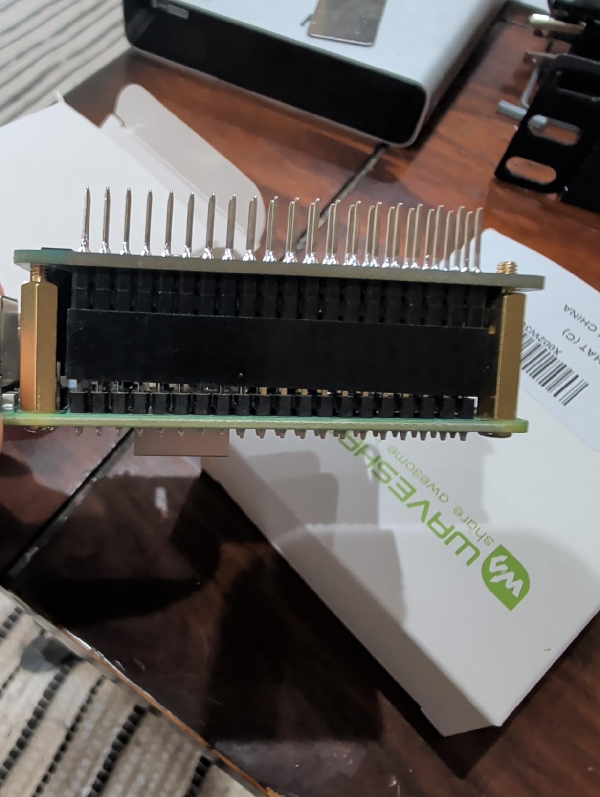 waveshare Power Over Ethernet (PoE) HAT for Raspberry Pi 4B/3B+, 802.3af/at PoE Network Standard, 5V USB-A&12V Header Outputs, PoE HAT Onboard Cooling Fan and MP8676 Buck Chip, Isolated customer photo 2
