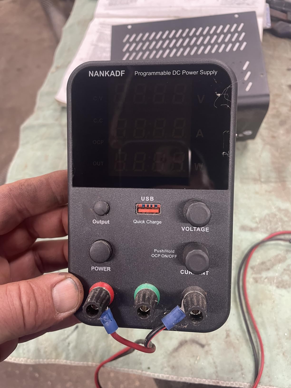 DC Power Supply Variable, Bench Power Supply with Encoder Adjustment Knob, Output Enable/Disable Button, Adjustable Power Supplies with USB Quick-Charge, Short Circuit Alarm (30V 10A Black) customer photo 1