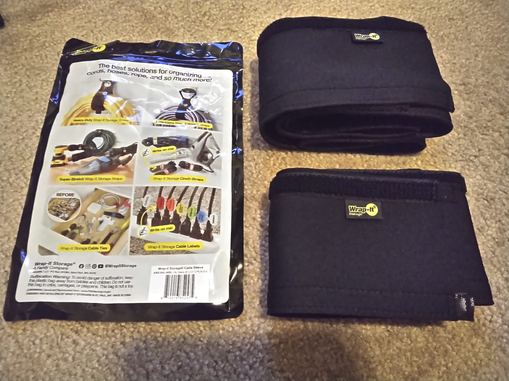 Hook and Loop Cable Sleeve by Wrap-It Storage - 48