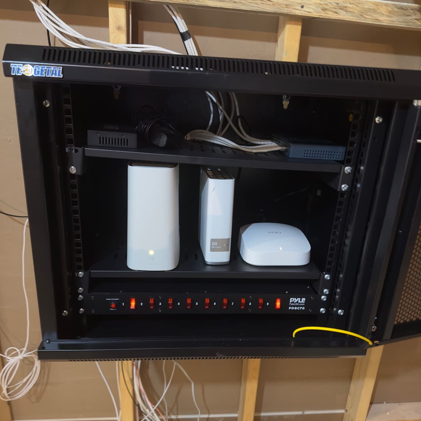 6U Wall Mount Server Cabinet Network Rack Vented Enclosure Locking Door customer photo 2